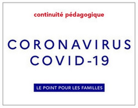 COVID-19 : Continuité pédagogique